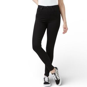 BUFFALO DAVID BITTON Womens HANNA Stretch High Waisted Skinny Jeans Black 16/36